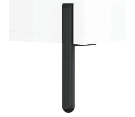 vidaXL Mesita noche 2 uds madera ingeniería blanco brillo 40x35x47,5cm