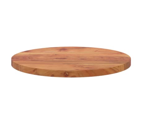 vidaXL Tablero de mesa redondo madera maciza de acacia Ø60x2,5 cm