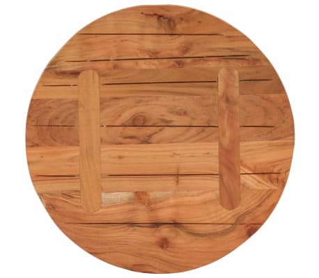 vidaXL Tablero de mesa redondo madera maciza de acacia Ø60x2,5 cm