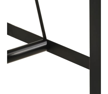 vidaXL Mesa alta de hierro y madera maciza de acacia 110x55x107 cm