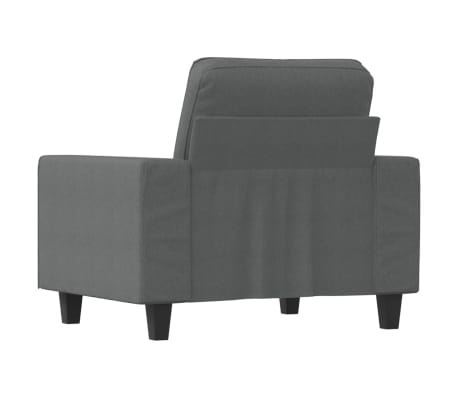 vidaXL Sillón de tela gris oscuro 60 cm
