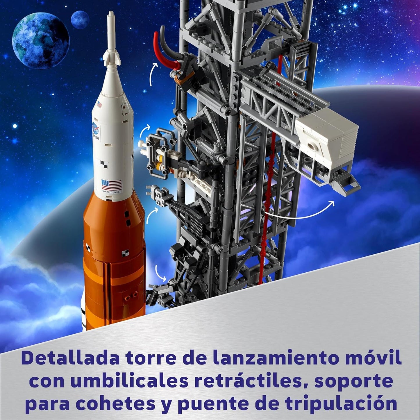 LEGO Icons NASA Artemis Space Launch System avec capsule Orion,...