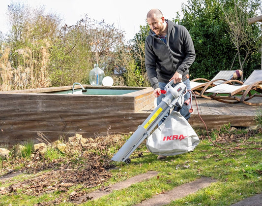 Aspirateur souffleur broyeur électrique IKRA IBV 3000 3en1, vitesse...