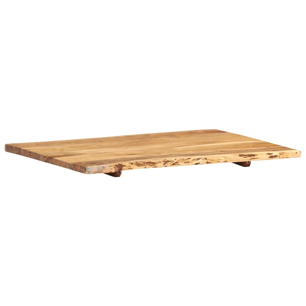 vidaXL Plateau de table Bois d'acacia massif 80x(50-60)x2,5 cm