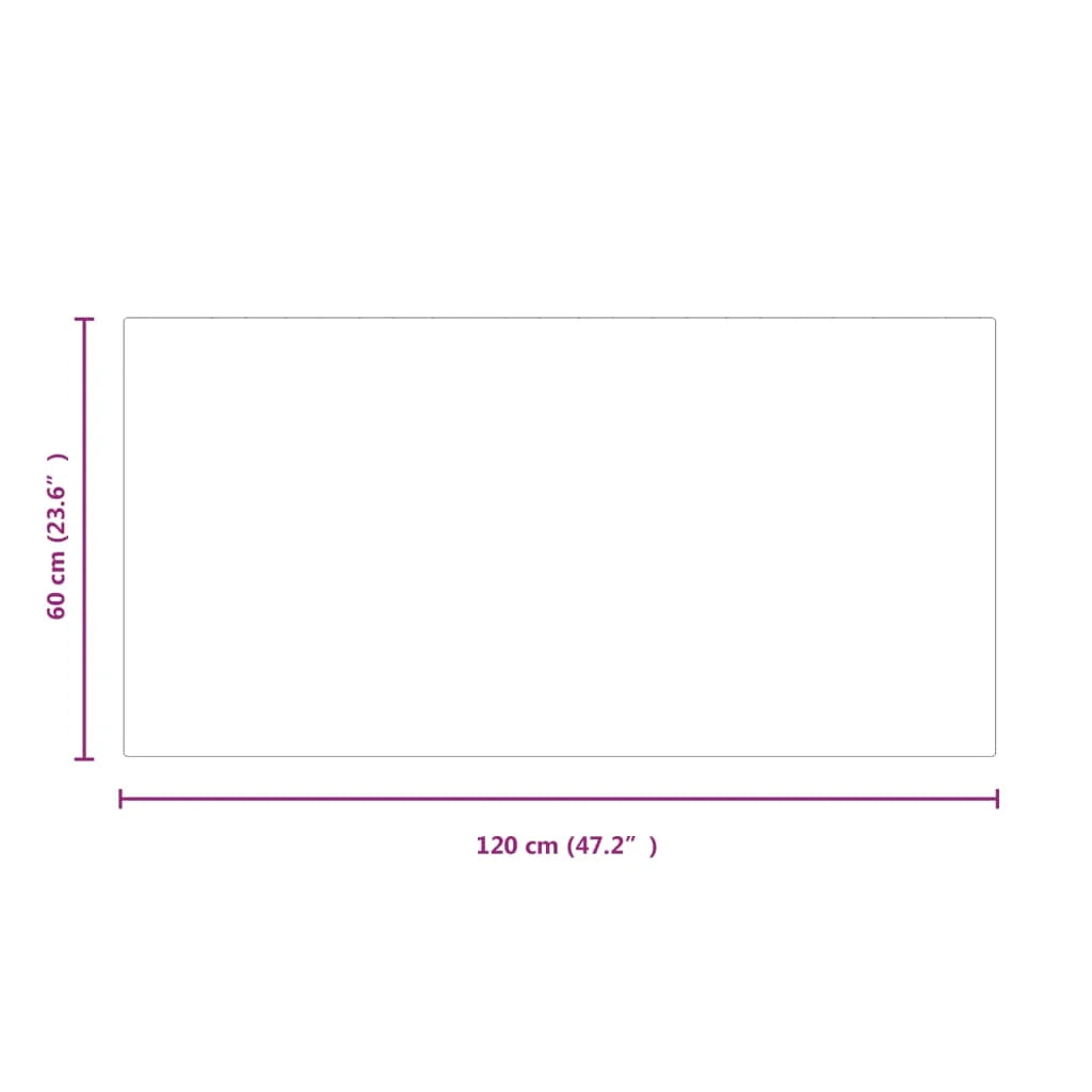 vidaXL Plateau en verre trempé transparent 120×60 cm – Dessus de table, déco ou surface de protection