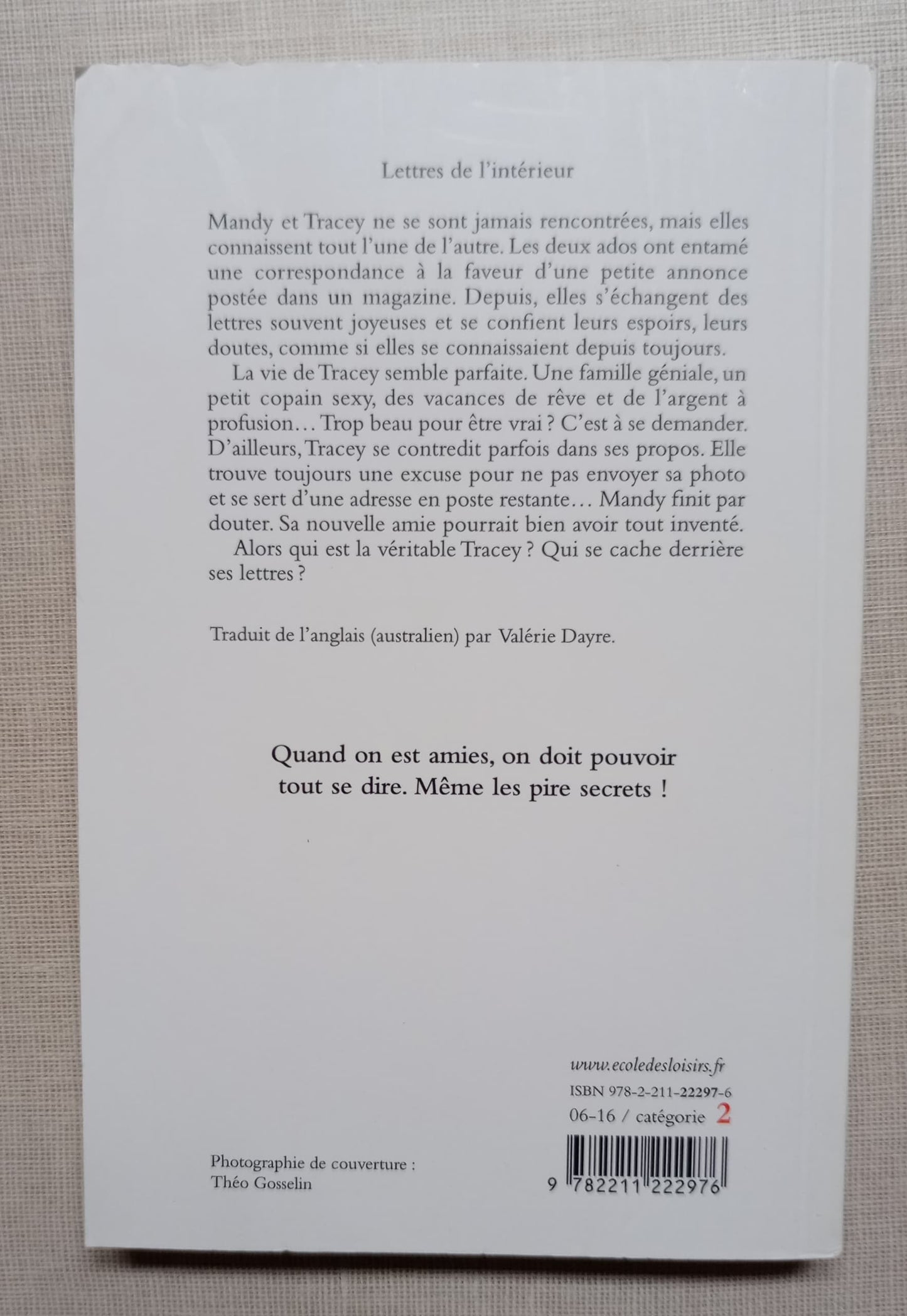 LETTRES DE L INTERIEUR (POCHE) (NE)