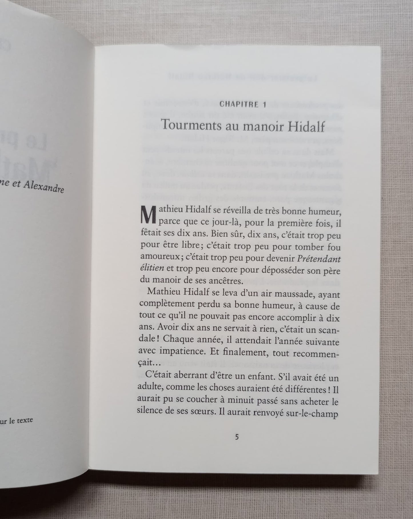 LE PREMIER DEFI DE MATHIEU HIDALF