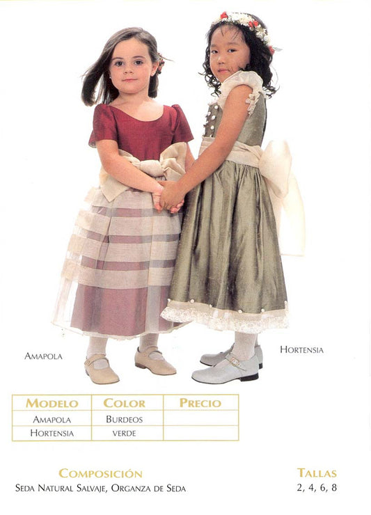 Robe en Soie Naturelle pour Fille – Cérémonie et Occasions Spéciales