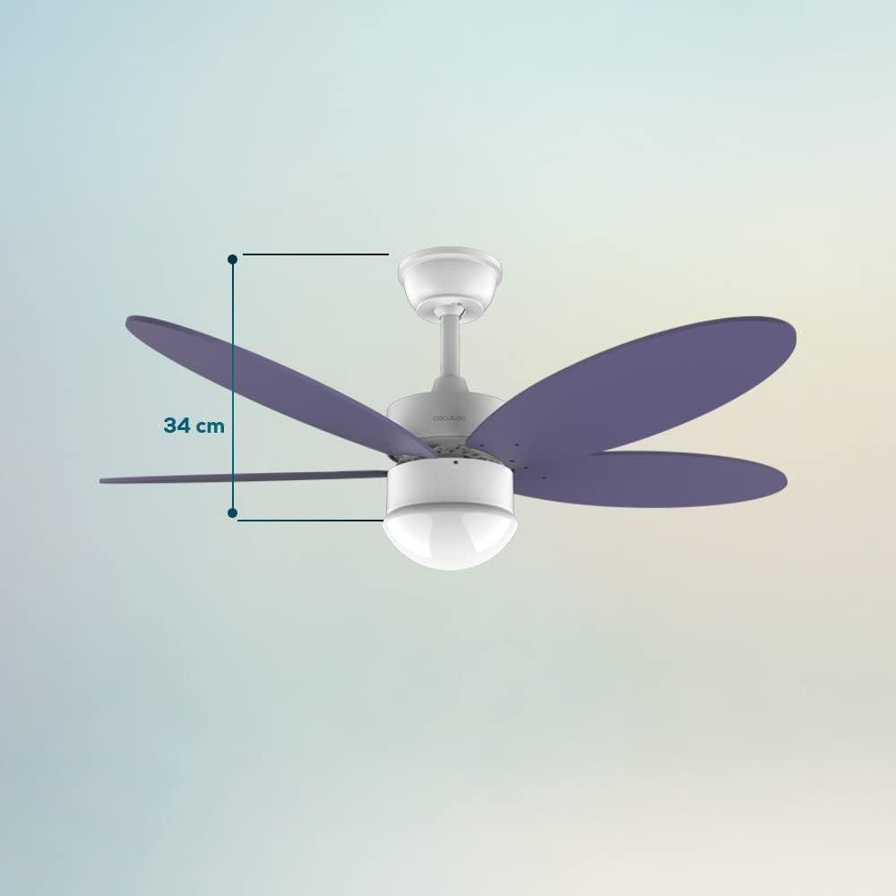 Ventilateur de plafond violet Cecotec EnergySilence Aero 4260 avec...
