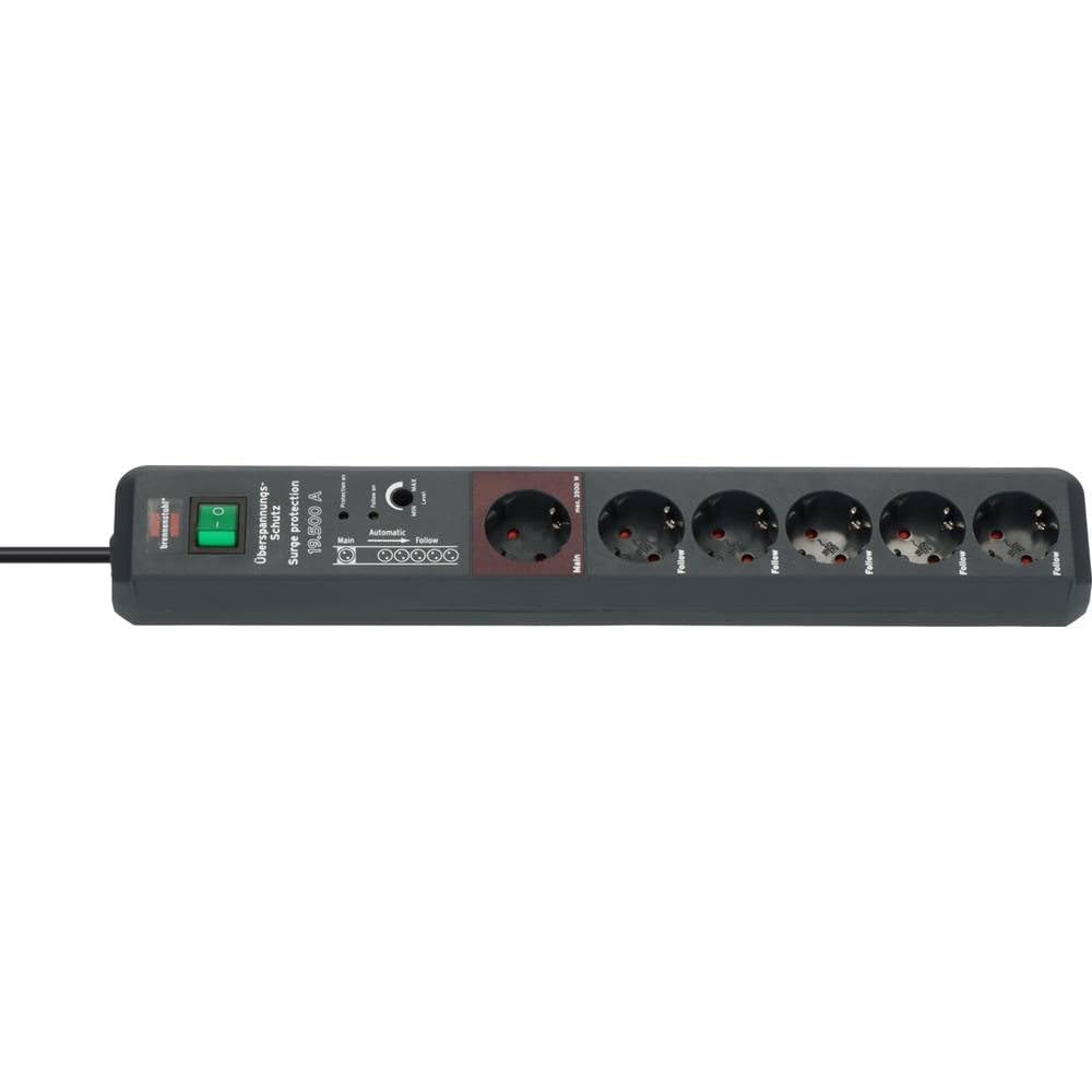 Brennenstuhl Secure-Tec multiprise avec 6 prises, protection contre...