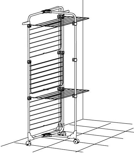 Gimi Corde à Linge Modulaire 3 Tours, Acier, Longueur 30 m, Blanc, 71...