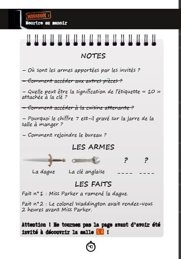 Escape game de poche - Meurtre au manoir - Image 5