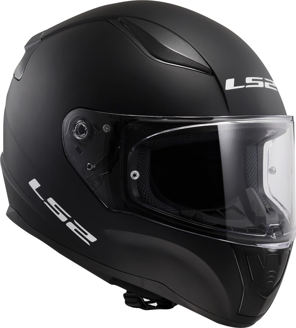 LS2, Casque de moto intégral Rapid, Noir mat, L