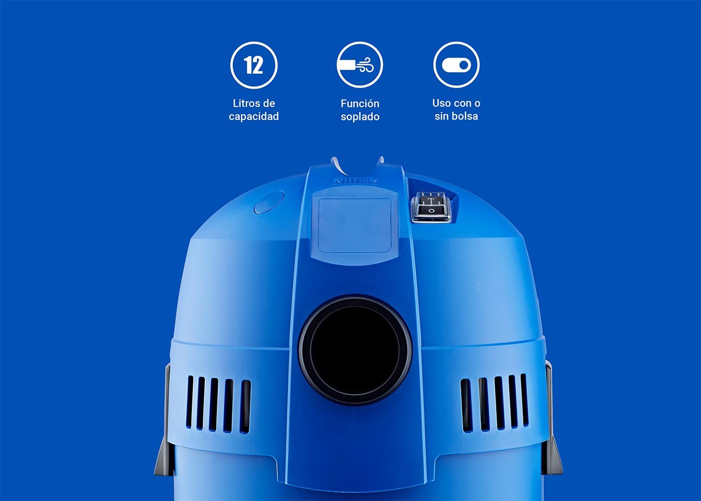 Aspirateur eau et poussière Nilfisk Buddy II 12 L - Aspirateur solide...