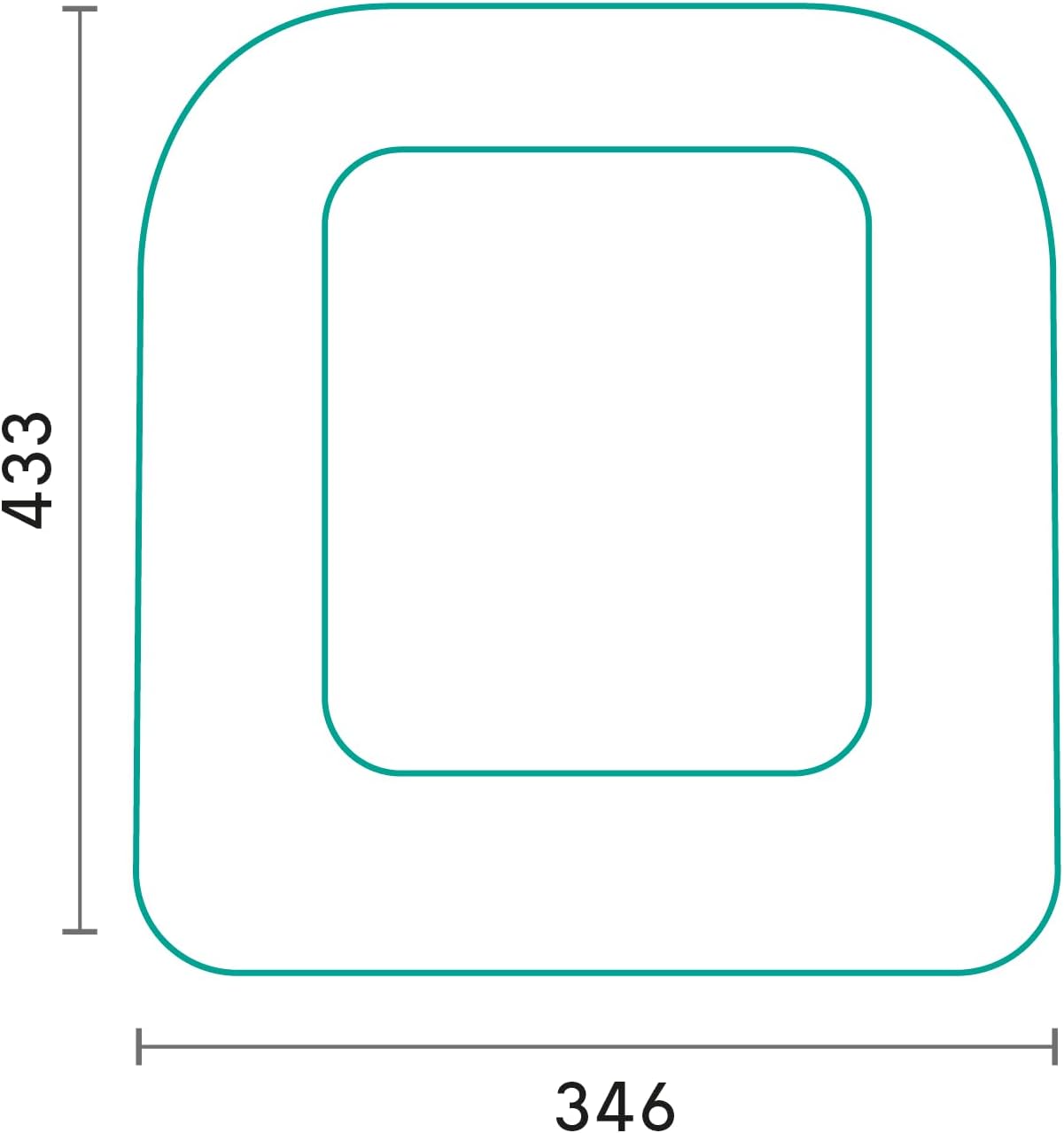 Abattant WC avec charnières chromatiques, distance 160 mm, blanc,...