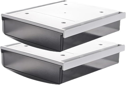 TUKA 2X 1,7L Tiroir Sous Bureau 21x18x5,4cm, Tiroir de Rangement...