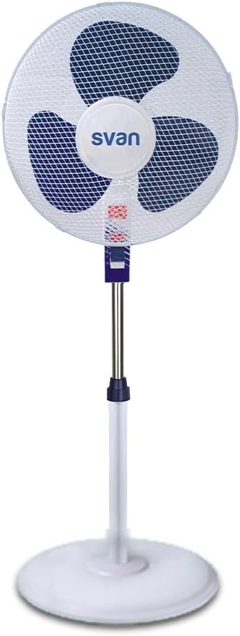 Ventilateur sur pied Svan Blanc et bleu SVP401600OBA. 3 vitesses, 3...