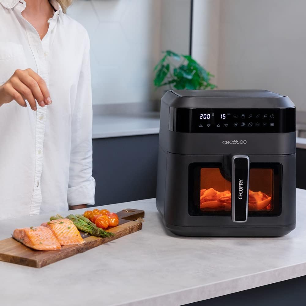 Friteuse sans huile Cecotec 6 L d'air Cecofry Experience Window 6000....