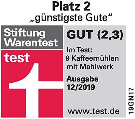 Melitta Molino 1019-02 - Moulin à café électrique avec 17 niveaux de...