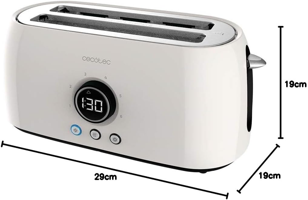 Grille-pain numérique Cecotec ClassicToast 15000 Beige Extra Double....