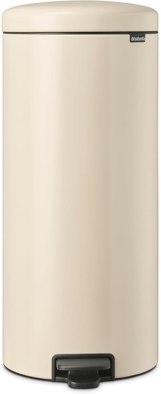 Brabantia - Poubelle à pédale NewIcon 30 L - Grande poubelle pour...