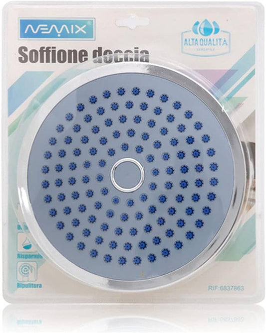 Pommeau de douche rond à effet pluie, pommeau de douche rond chromé...