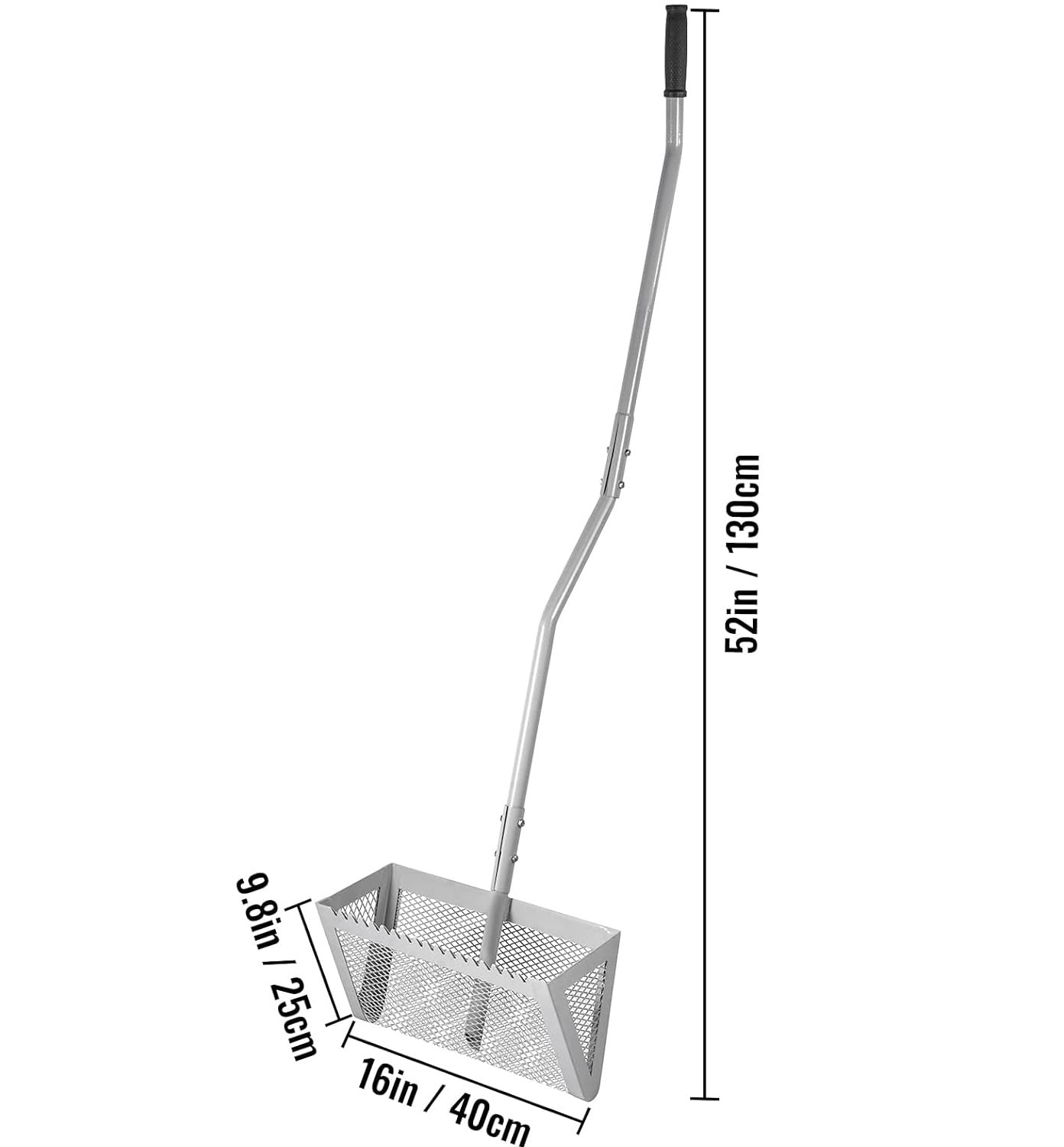 VEVOR Râteau à herbe pour étang 130 x 40 x 25 cm Râteau à sable de...