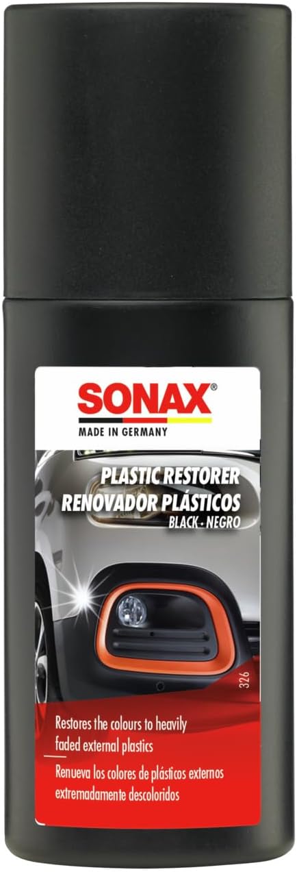 SONAX Rénovateur Plastique (100 ml) avec éponge applicatrice | N°...