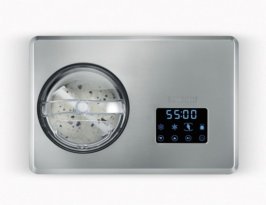 SEVERIN sorbetière 2 en 1, sorbetière avec compresseur pour réaliser...