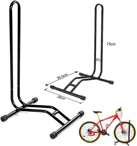 Support de vélo noir au sol, sport, cyclisme individuel, étagère de...