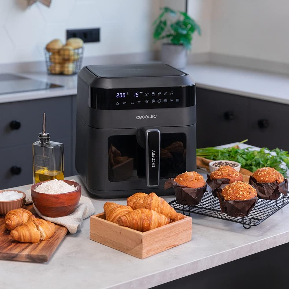 Friteuse sans huile Cecotec 6 L d'air Cecofry Experience Window 6000....