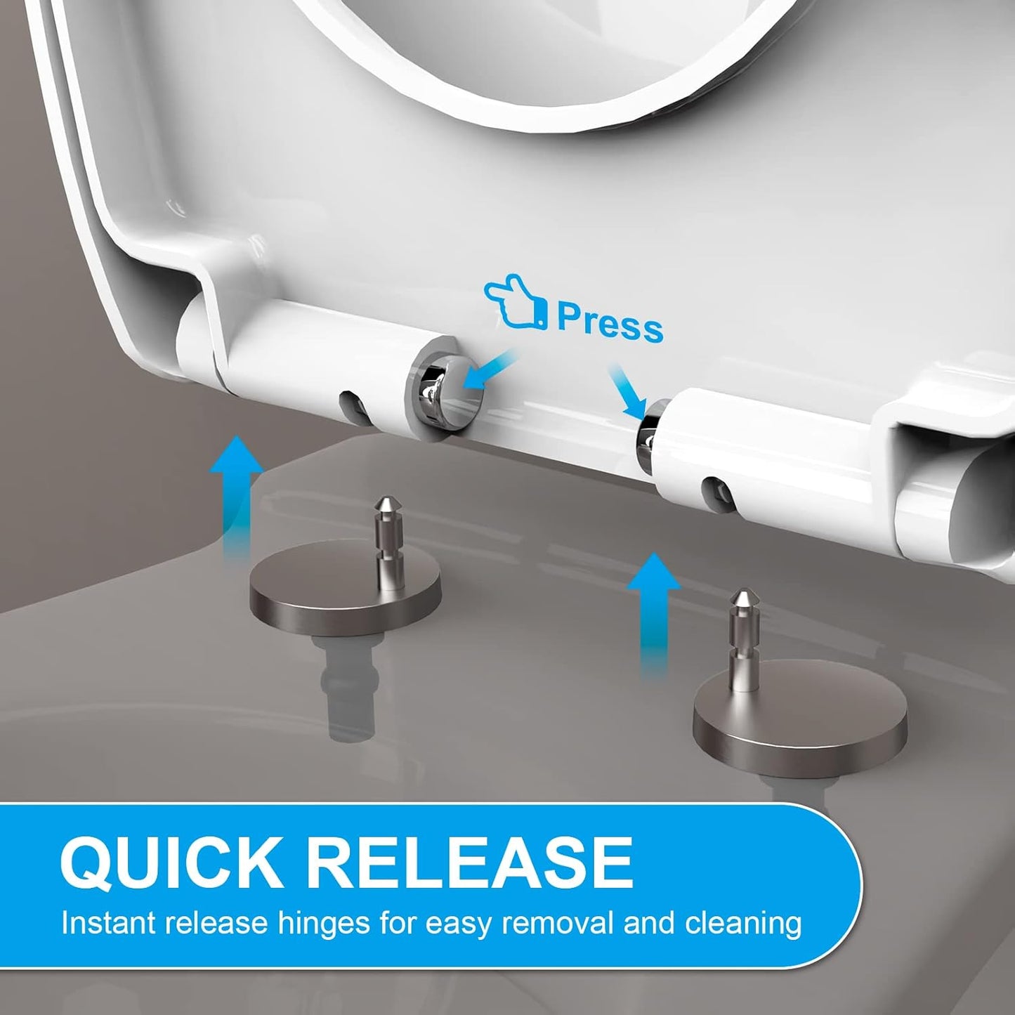 Ibergrif, M41002 Abattant WC, Abattant WC en forme de O à fermeture...