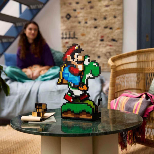 LEGO Super Mario World : Kit de modèles Mario et Yoshi pour adultes...