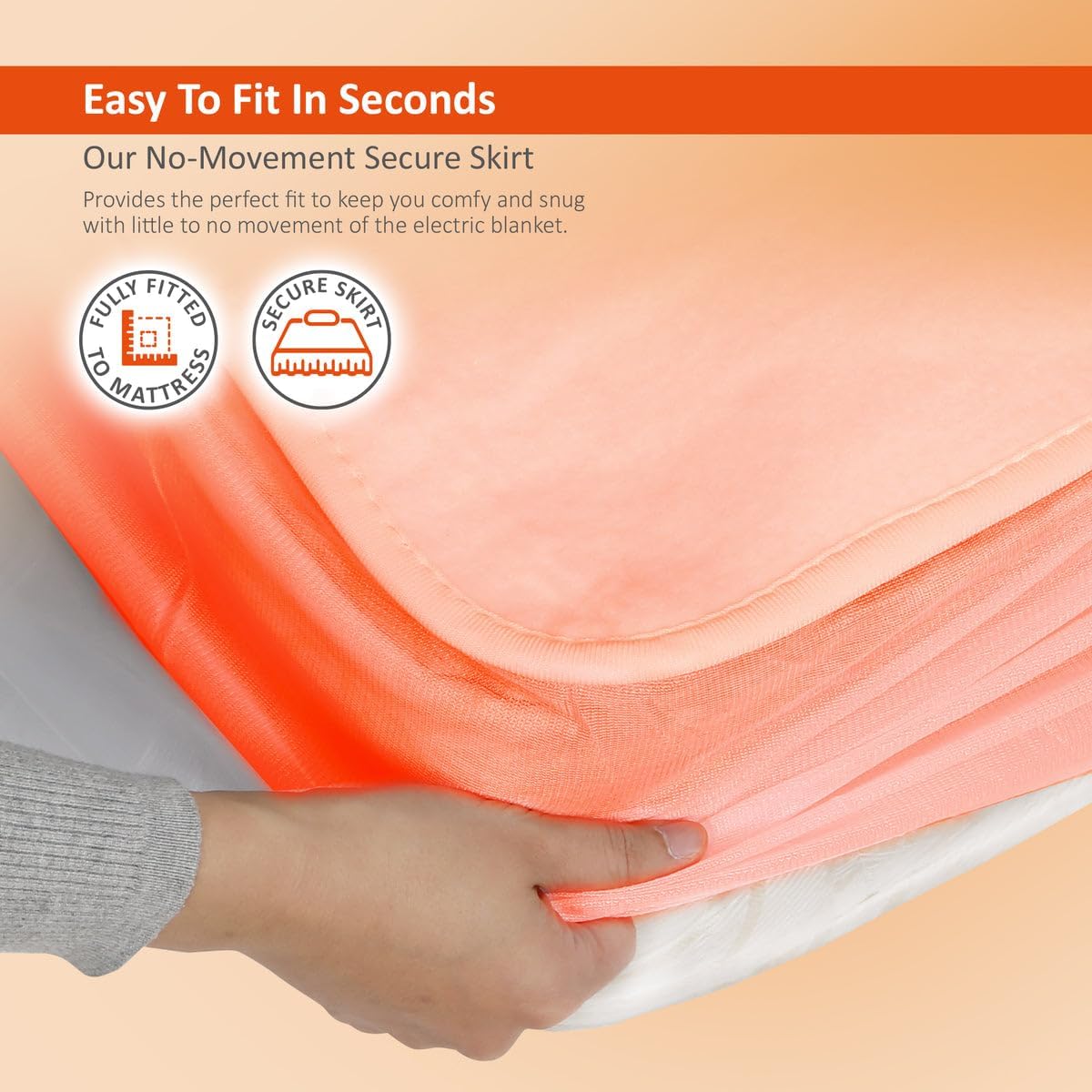 Wärmer Couverture électrique double, double contrôle, housse de...