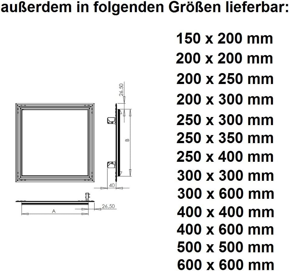 MKK-SHOP KRAL15 – Couverture (600 x 600 mm, plaques de plâtre, 12,5...