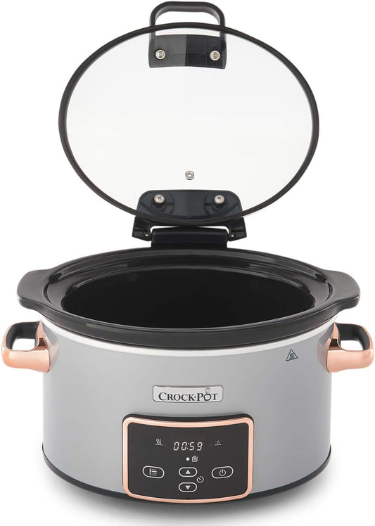 Mijoteuse numérique Crock-Pot avec couvercle à charnière | temps de...