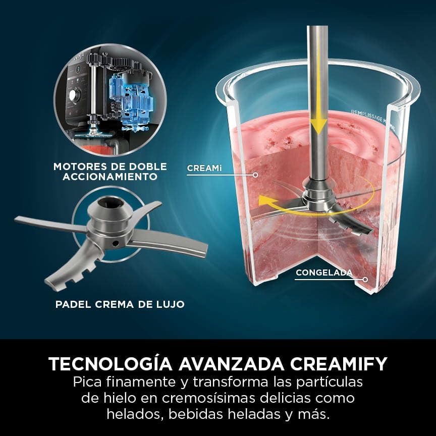Sorbetière multifonction Ninja CREAMi Deluxe avec 3 pots, 10...