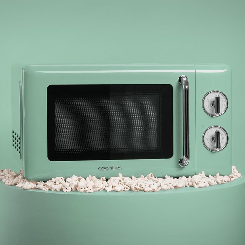 Micro-ondes mécanique Cecotec 20 L Proclean 3010 Retro Green. 700 W...