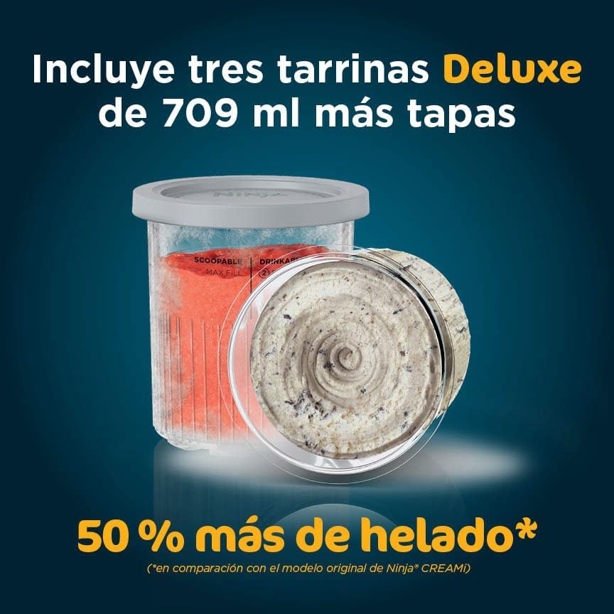 Sorbetière multifonction Ninja CREAMi Deluxe avec 3 pots, 10...