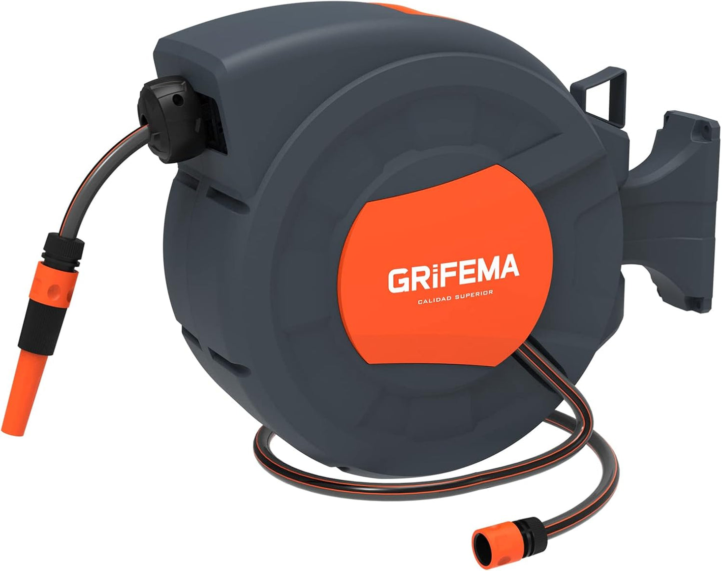 GRIFEMA, Enrouleur de Tuyau d'Arrosage Automatique G301-25, Enrouleur...