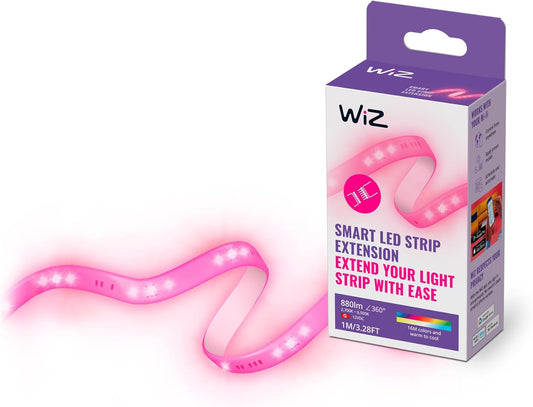 WiZ - Bande LED intelligente, extension de 1 m, lumière blanche RVB...