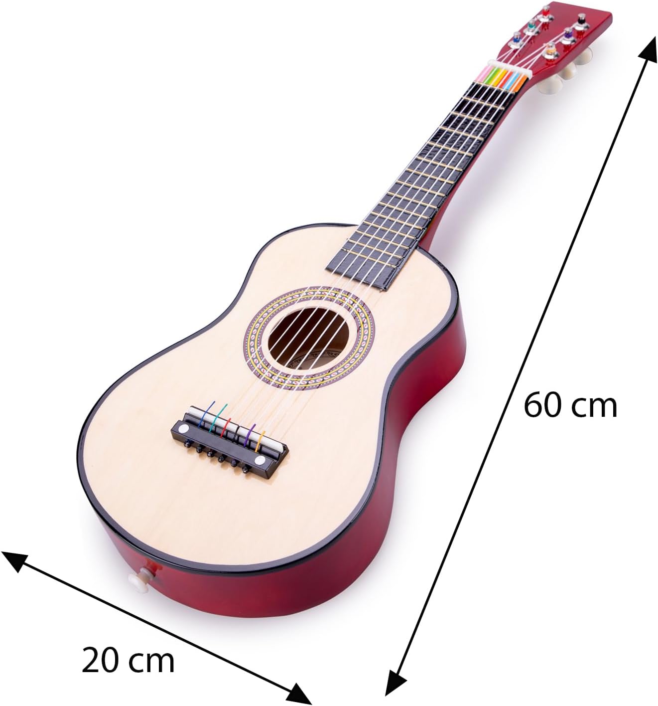 New Classic Toys New Classic Toys-10344 0344-Guitare jouet, Naturel,...