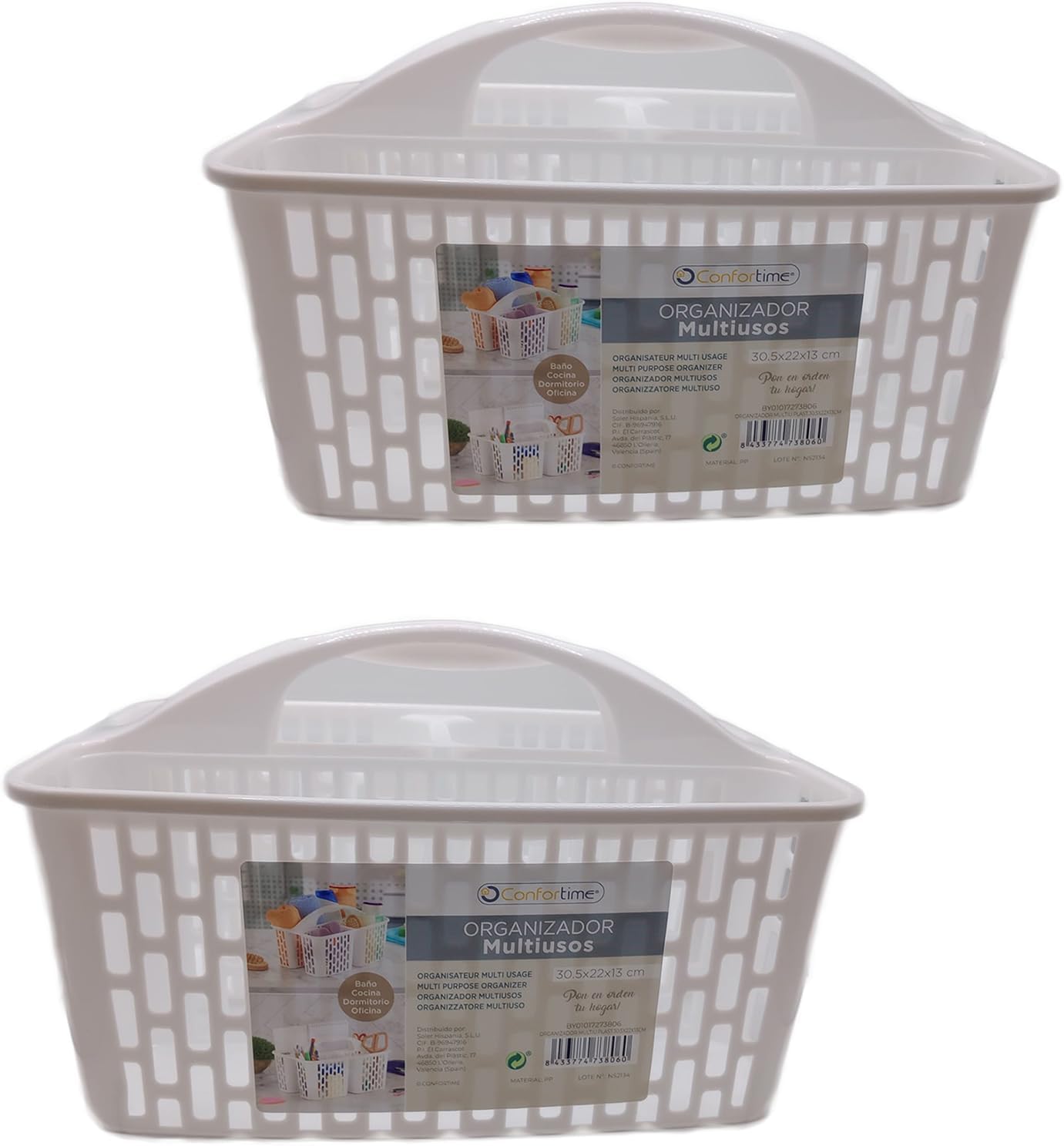 Paniers de rangement de salle de bain-PACK 2 PANIERS-Organisateur de tiroir de salle de bain-Rangement de salle de bain-organisateur d'évier de cuisine-paniers d'organisation-organisateur de bureau-organisateur de commande de cuisine-organisateur d'évier