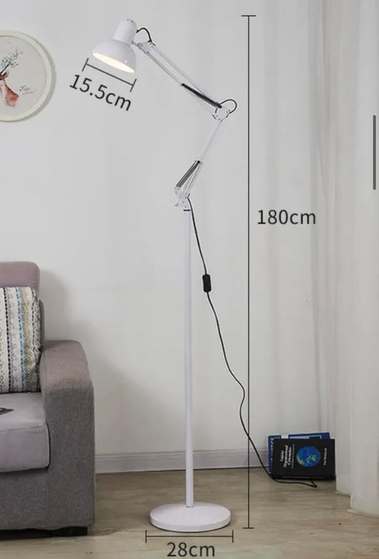 BEL AIR HOME - Lampadaire ANTIGONA à bras articulé - design rétro...