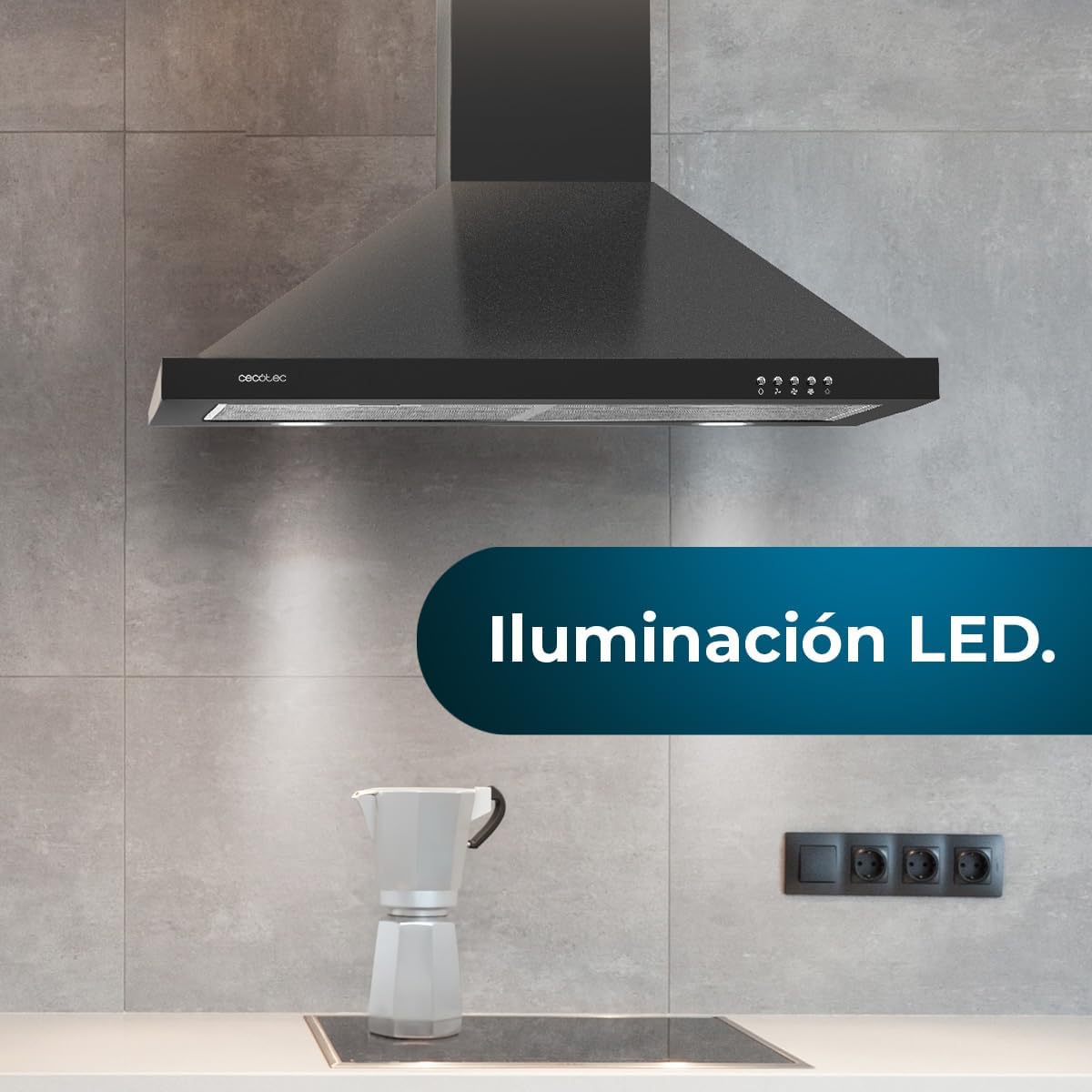 Cecotec Hotte Aspirante Pyramide 60 cm Bolero Flux PM 604300 Noir C....