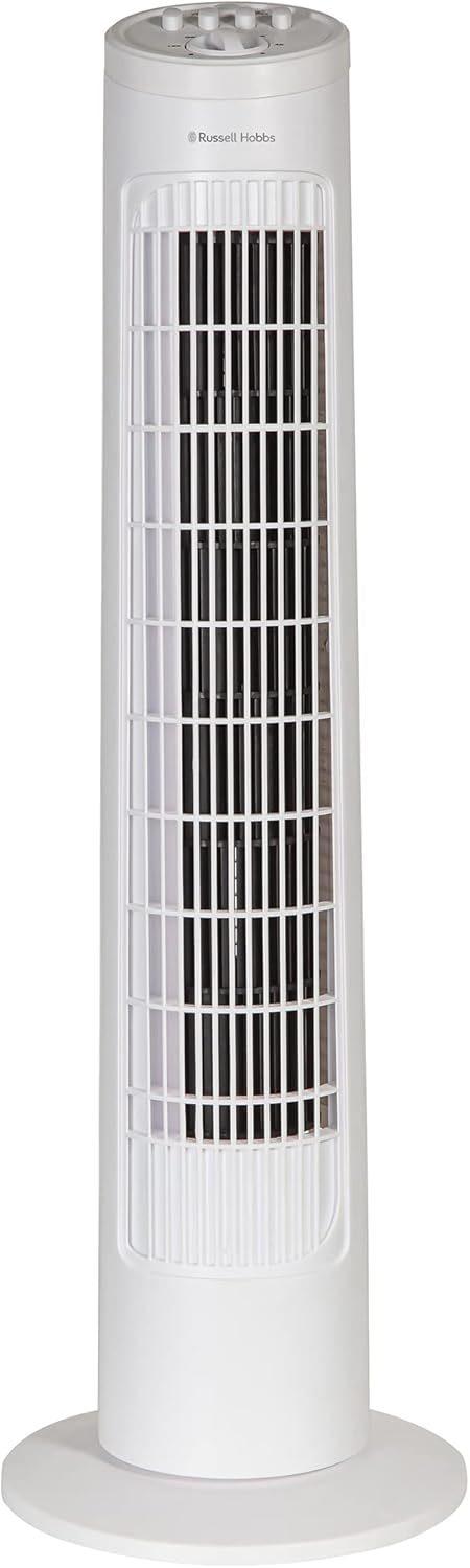 Russell Hobbs Ventilateur tour, 73,66 cm, léger, 3 vitesses,...