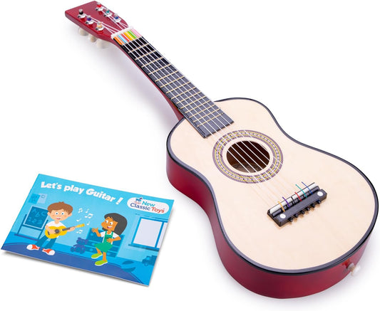 New Classic Toys New Classic Toys-10344 0344-Guitare jouet, Naturel,...
