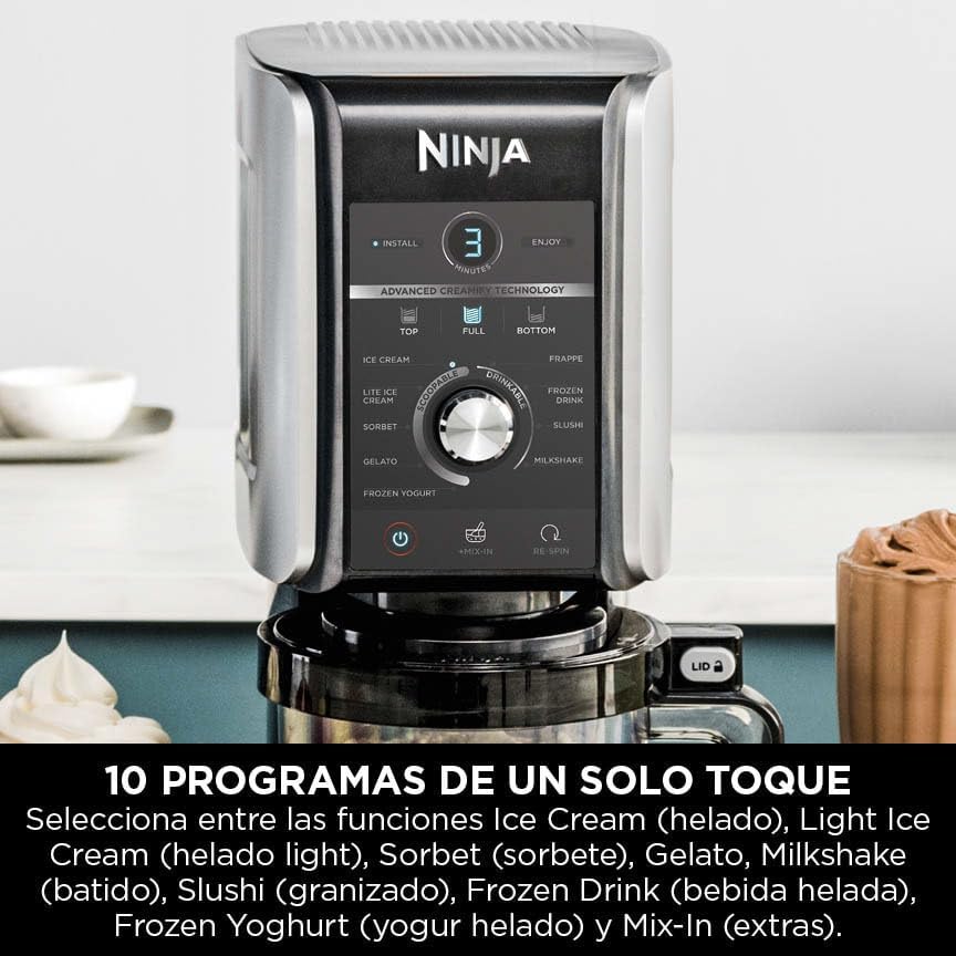 Sorbetière multifonction Ninja CREAMi Deluxe avec 3 pots, 10...