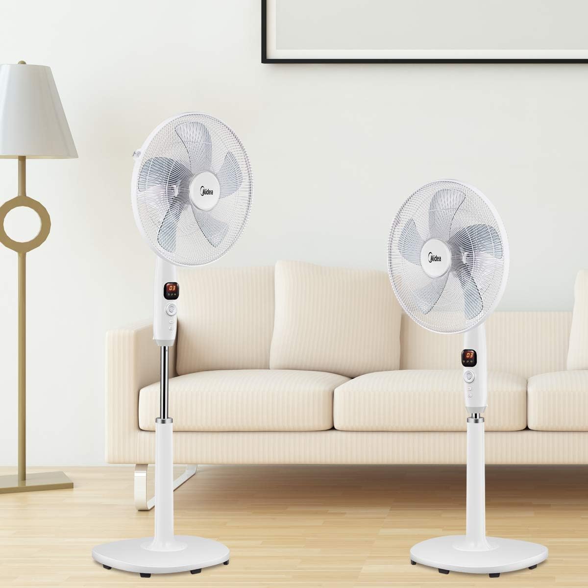 Midea MFS400R0APH Ventilateur sur pied 50 W Ventilateur silencieux...