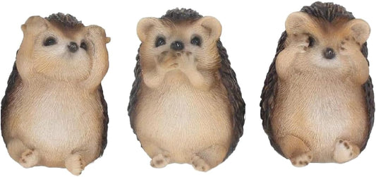 Nemesis Now DREI Weise Igel Figurine 8,5 cm marron